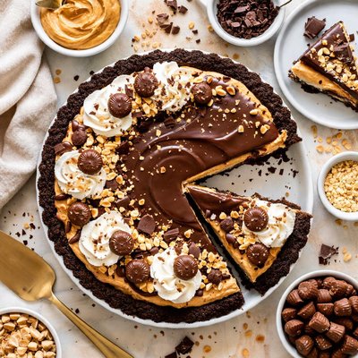 Image of Chocolate Peanut Butter Cream Pie