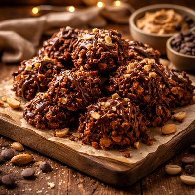 Image of Chocolate Peanut Butter Crunchies