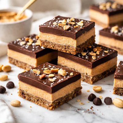 Image of Chocolate Peanut Butter Freezer Bars