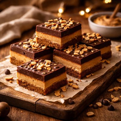 Image of Chocolate Peanut Butter Fudge Bars