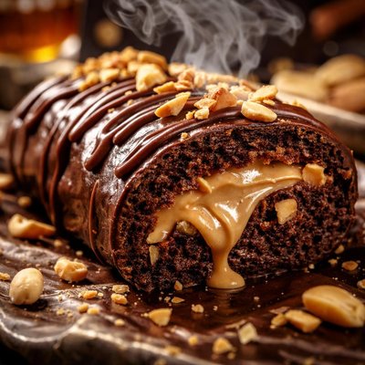 Image of Chocolate Peanut Butter Log
