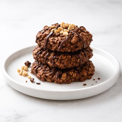 Image of Chocolate Peanut Butter No Bake Cookie