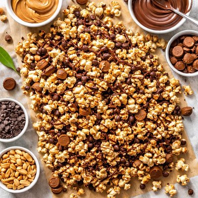 Image of Chocolate Peanut Butter Popcorn