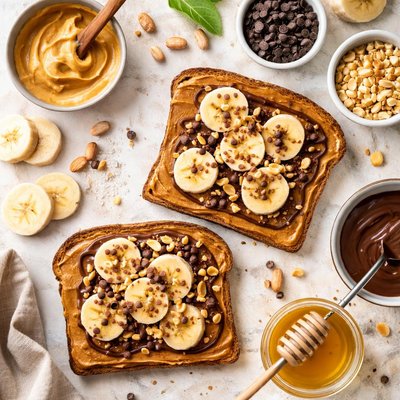 Image of Chocolate Peanut Butter Toast