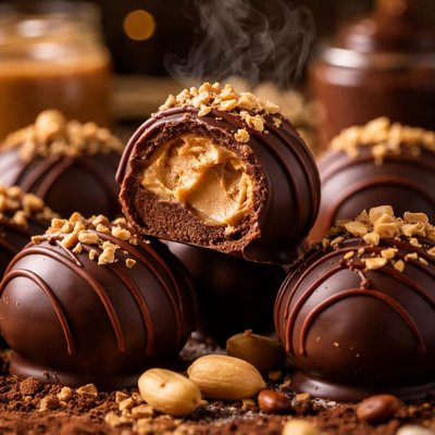 Image of Chocolate Peanut Butter Truffles