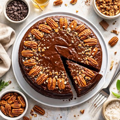 Image of Chocolate Pecan Cake