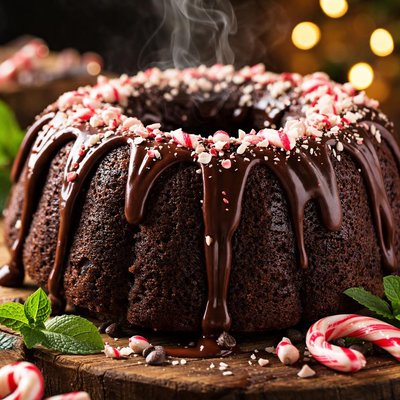 Image of Chocolate Peppermint Bundt Cake