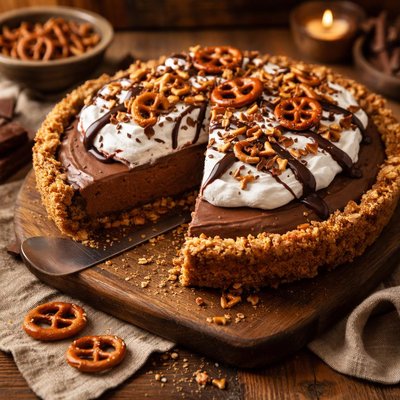Image of Chocolate Pie with Rold Gold Pretzel Crust