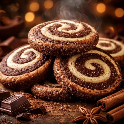 Image of Chocolate Pinwheel Cookies