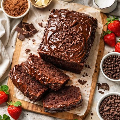 Image of Chocolate Pound Cake with Fudge Icing