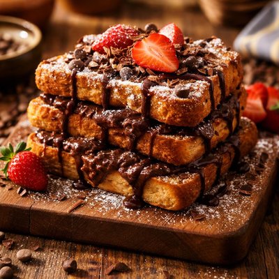 Image of Chocolate Pudding French Toast