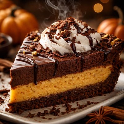 Image of Chocolate Pumpkin Chiffon Pie