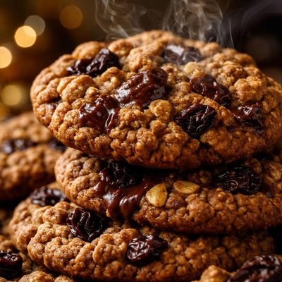 Image of Chocolate Raisin Oatmeal Cookies