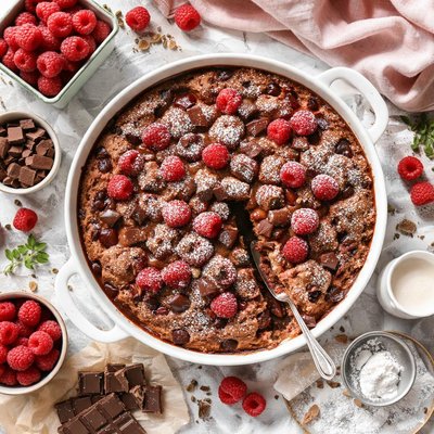 Image of Chocolate Raspberry Clafouti