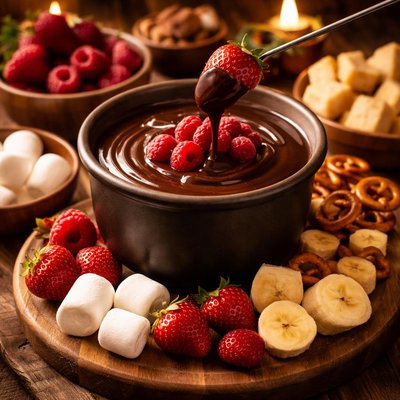 Image of Chocolate Raspberry Fondue