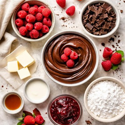 Image of Chocolate Raspberry Ganache Frosting