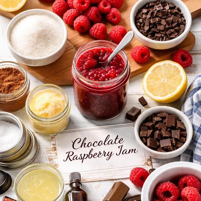 Image of Chocolate Raspberry Jam Canning Recipe