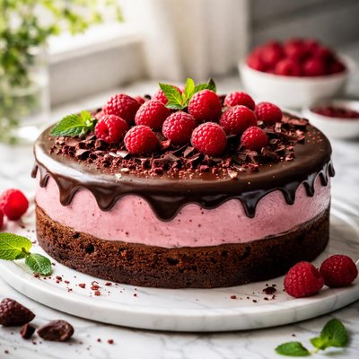 Image of Chocolate Raspberry Mousse Cake