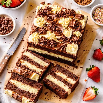 Image of Chocolate Ribbon Cake