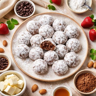 Image of Chocolate Shortbread Balls