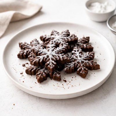 Image of Chocolate Snowflakes