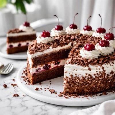 Image of Chocolate Sponge Cake German Style