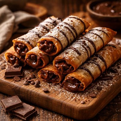 Image of Chocolate Spring Rolls