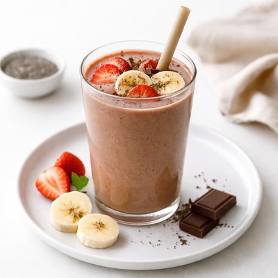 Image of Chocolate Strawberry Banana Smoothie
