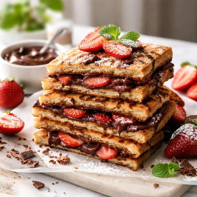 Image of Chocolate Strawberry Panini