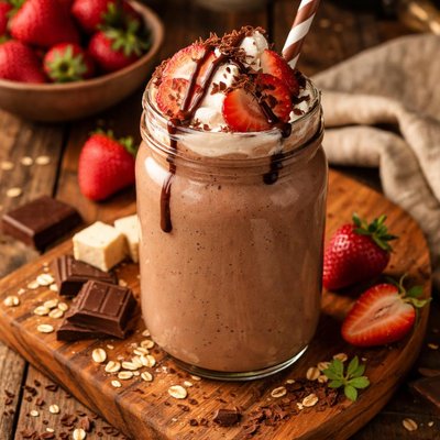 Image of Chocolate Strawberry Tofu Shake