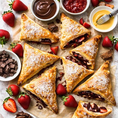 Image of Chocolate Strawberry Turnover France