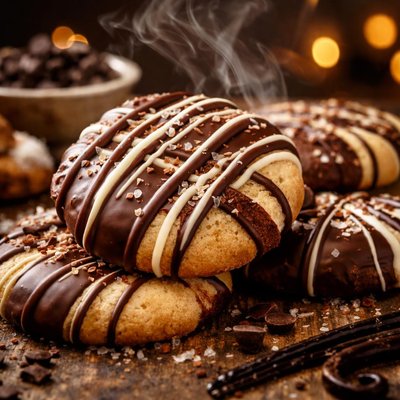 Image of Chocolate Striped Dream Cookies