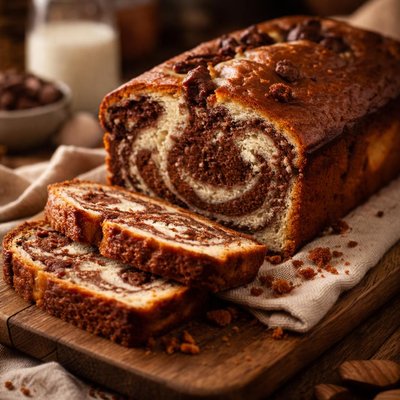 Image of Chocolate Swirl Marble Pound Cake