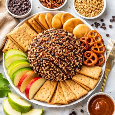 Image of Chocolate Toffee Cheese Ball