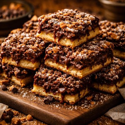 Image of Chocolate Toffee Ooey Gooey Butter Cake