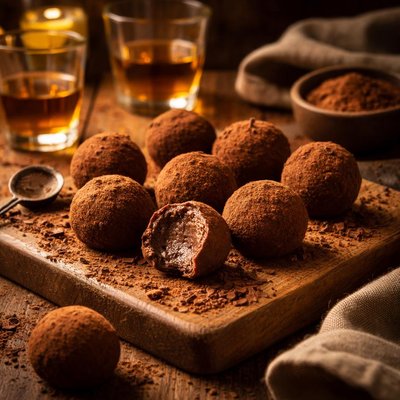 Image of Chocolate Truffles with Liqueur