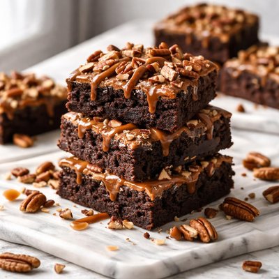 Image of Chocolate Turtle Brownies
