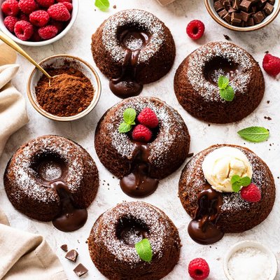 Image of Chocolate Volcano Cakes