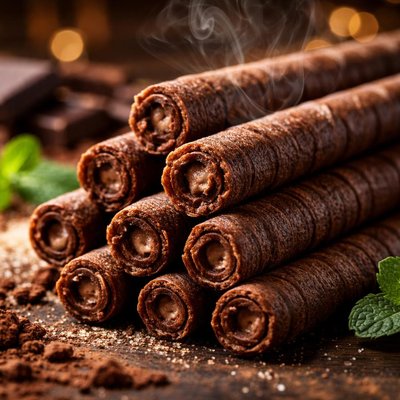 Image of Chocolate Wafer Rolls