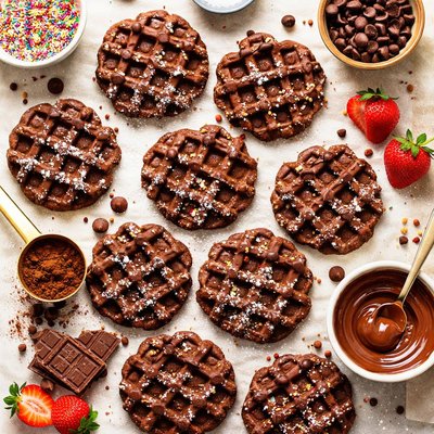 Image of Chocolate Waffle Cookies