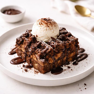 Image of Chocolate Waffle Pudding