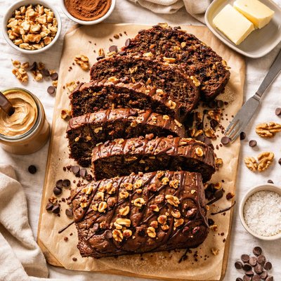 Image of Chocolate Walnut Butter Bread