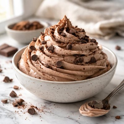 Image of Chocolate Whipped Cream Frosting or Topping
