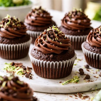 Image of Chocolate Zucchini Cupcakes