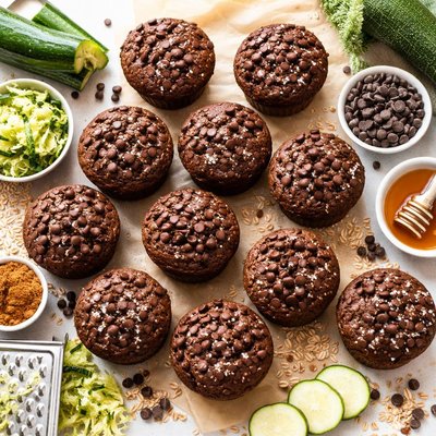 Image of Chocolate Zucchini Muffins 1 Point
