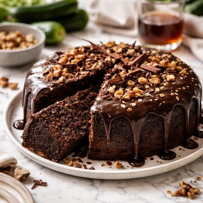 Image of Chocolate Zucchini Rum Cake