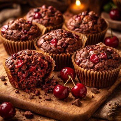 Image of Chocolatey Cherrie Muffins 2001