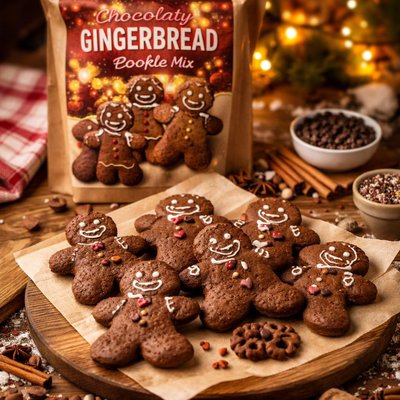 Image of Chocolaty Gingerbread People Cookie Mix
