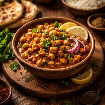 Image of Chole Curried Garbanzos
