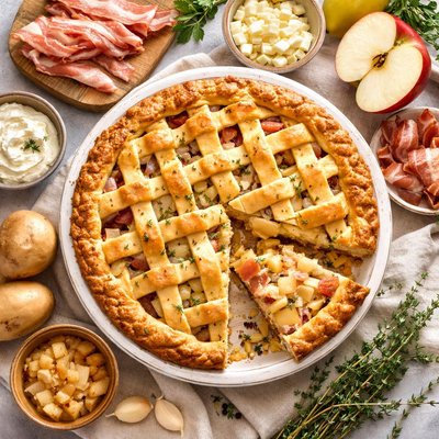 Image of Cholera Pie Swiss Alpine Bacon Potatoes Apple Pie